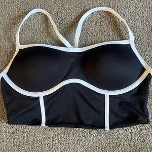 PINK Victoria's Secret Black and White Sporty Bra